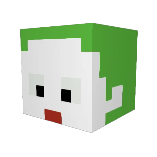 jonlysack Minecraft avatar head, 3D render