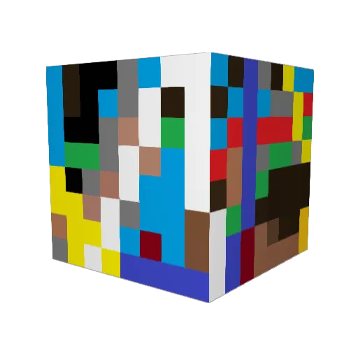 jonnizz Minecraft avatar head, 3D render