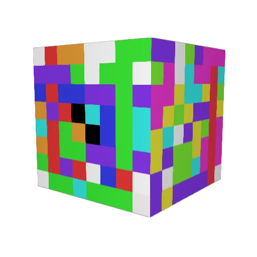 jonnykk Minecraft avatar head, 3D render