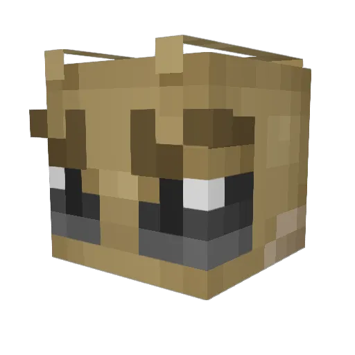 jonnyloaf Minecraft avatar head, 3D render