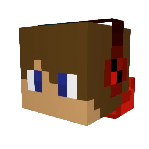 jonnysainz Minecraft avatar head, 3D render