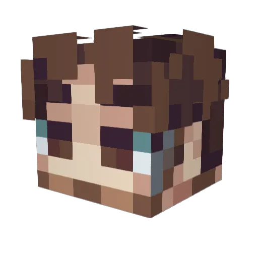 jonoomph64 Minecraft avatar head, 3D render
