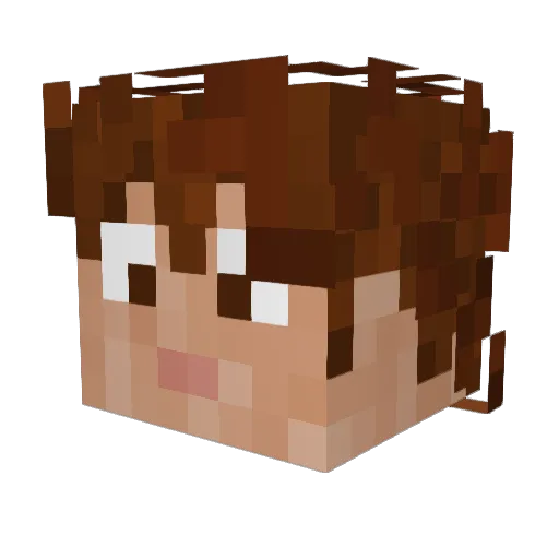 jonsaen Minecraft avatar head, 3D render