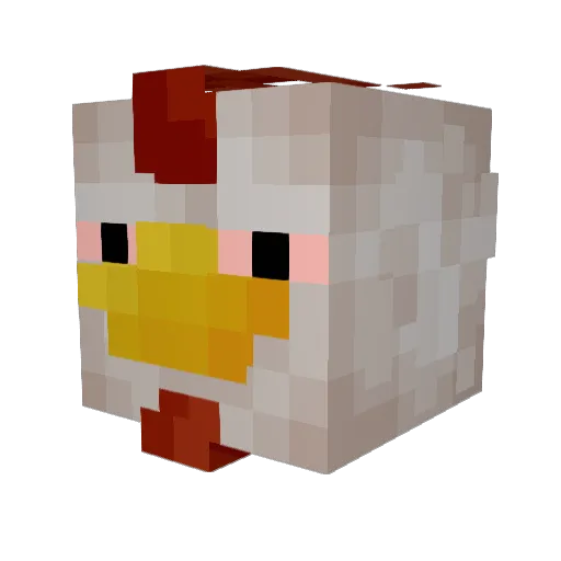jonsspons Minecraft avatar head, 3D render