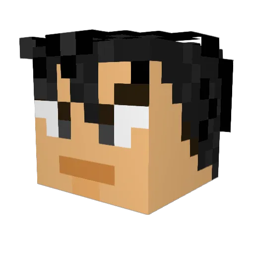 jont123 Minecraft avatar head, 3D render