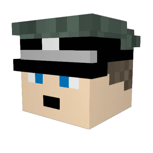 jonte_77 Minecraft avatar head, 3D render