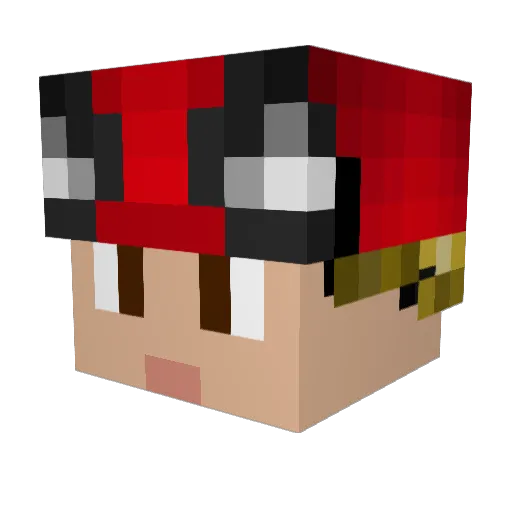 jontekaka12 Minecraft avatar head, 3D render