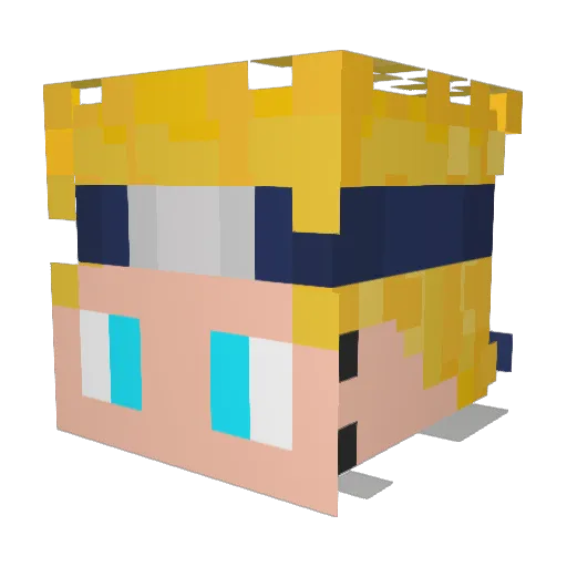 jonthnnn_ Minecraft avatar head, 3D render