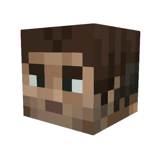 jontrax Minecraft avatar head, 3D render