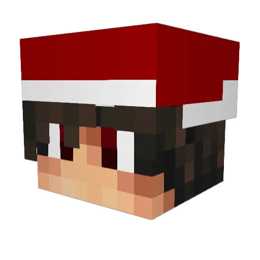 jonttutonttu Minecraft avatar head, 3D render