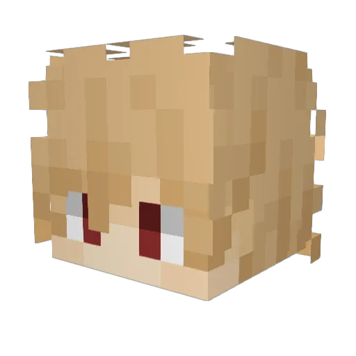 joo_j3d4 Minecraft avatar head, 3D render