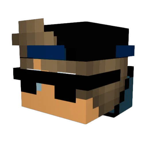 jooaooBR Minecraft avatar head, 3D render
