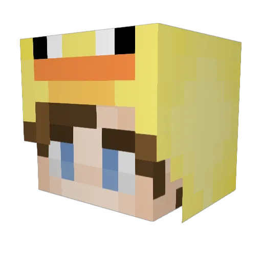 joocywatamelon Minecraft avatar head, 3D render