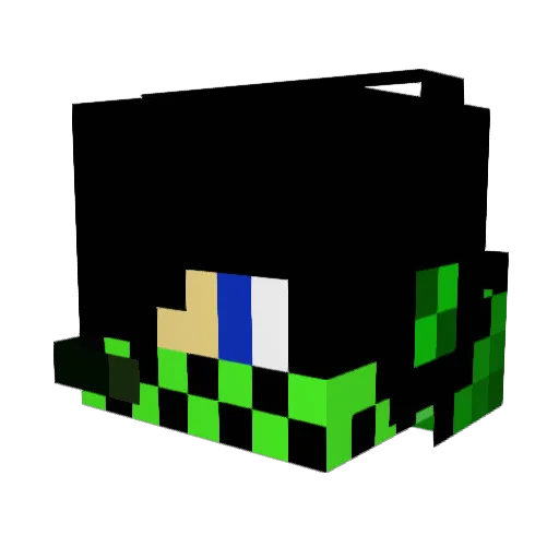 joohndee Minecraft avatar head, 3D render