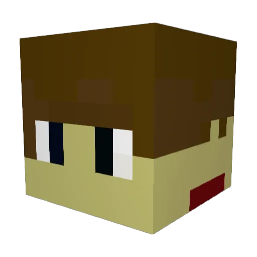 joojinboy Minecraft avatar head, 3D render