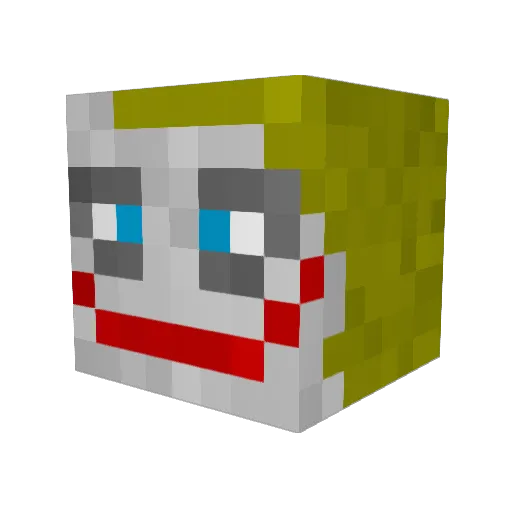 jooker0 Minecraft avatar head, 3D render