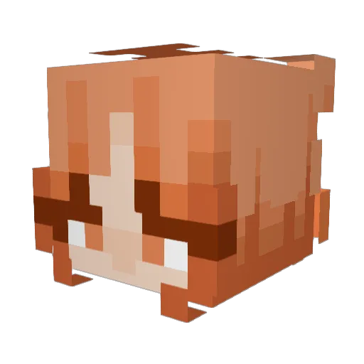 joombin Minecraft avatar head, 3D render
