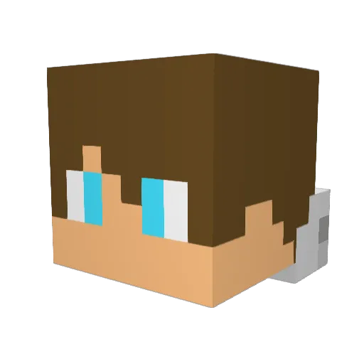 joonasamuli Minecraft avatar head, 3D render