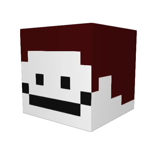 joonmanse Minecraft avatar head, 3D render