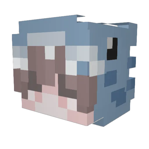 joonsfire Minecraft avatar head, 3D render