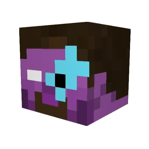jooose Minecraft avatar head, 3D render