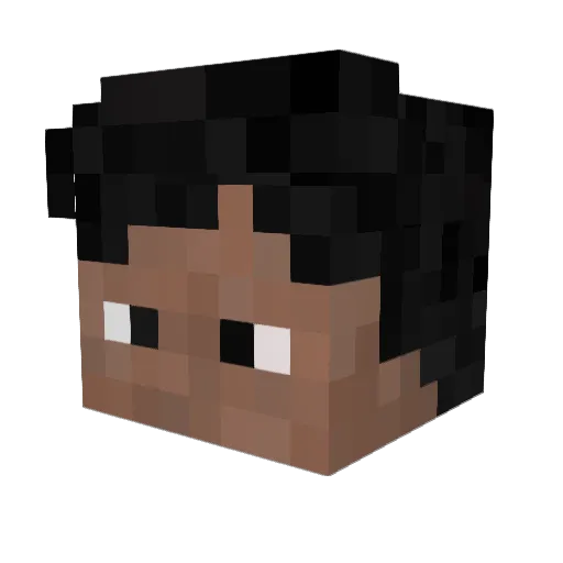 joootaaa_ Minecraft avatar head, 3D render