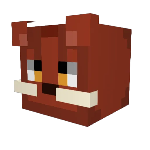joopong Minecraft avatar head, 3D render