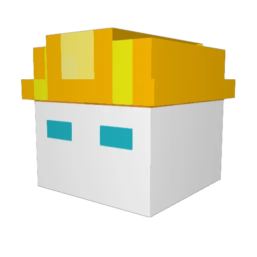 joopsi Minecraft avatar head, 3D render