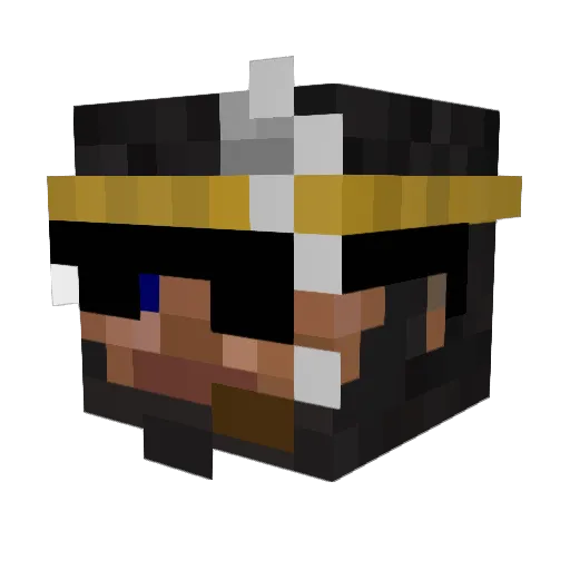jooram Minecraft avatar head, 3D render