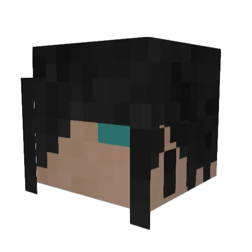 jooshime Minecraft avatar head, 3D render