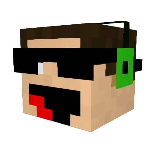 joosty111 Minecraft avatar head, 3D render