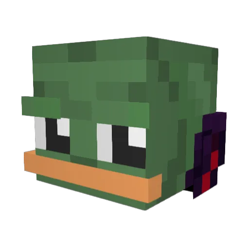 jop1343 Minecraft avatar head, 3D render