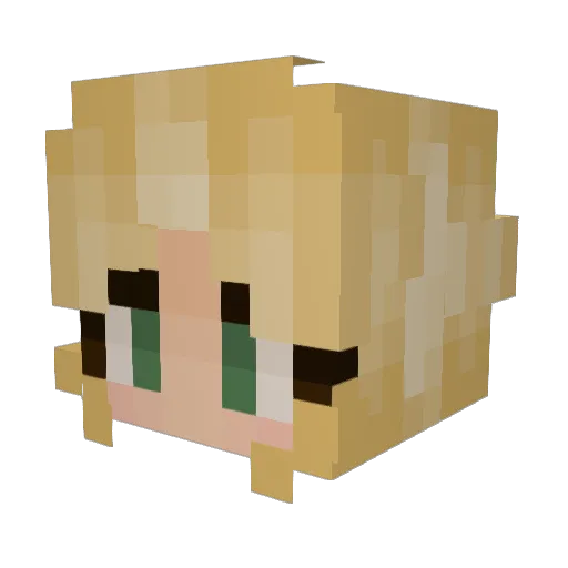 jopi48 Minecraft avatar head, 3D render