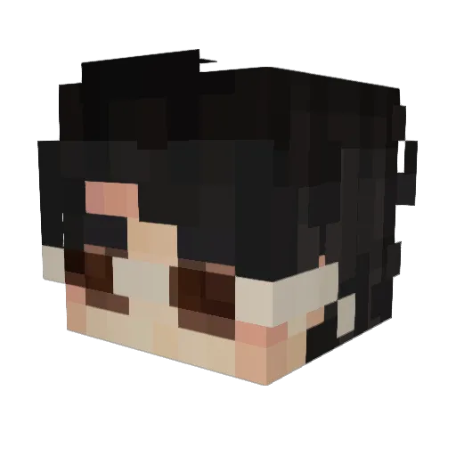 jopki Minecraft avatar head, 3D render