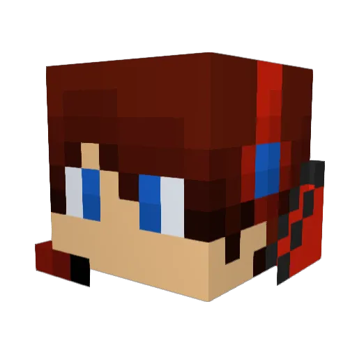 joppelitoo Minecraft avatar head, 3D render