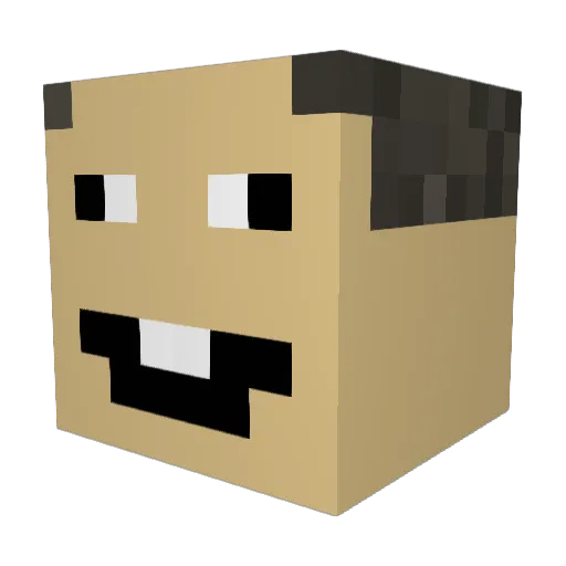 jopuli17 Minecraft avatar head, 3D render