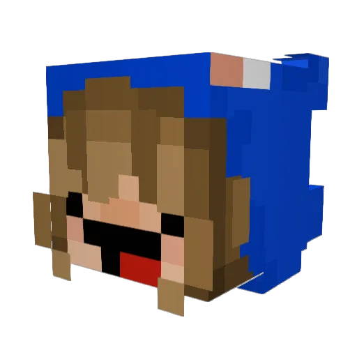 jorONLINE Minecraft avatar head, 3D render