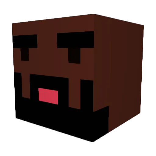 jorbo Minecraft avatar head, 3D render