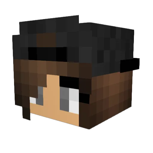 jorda22 Minecraft avatar head, 3D render