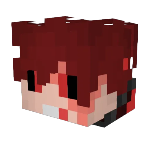 jordaa_ Minecraft avatar head, 3D render