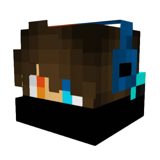 jordan0233 Minecraft avatar head, 3D render