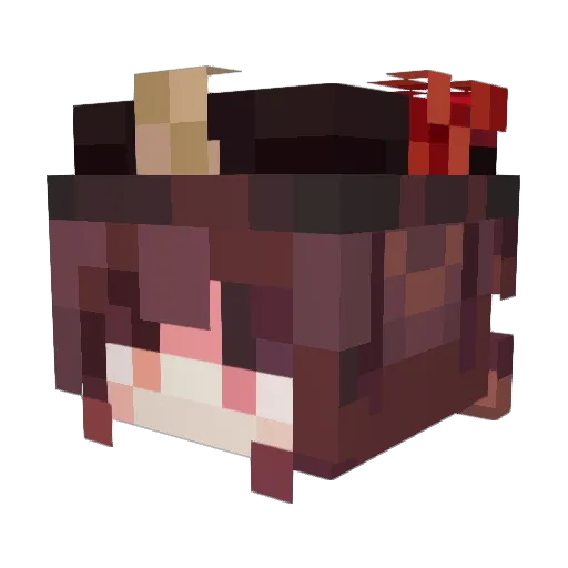 jordan10p Minecraft avatar head, 3D render