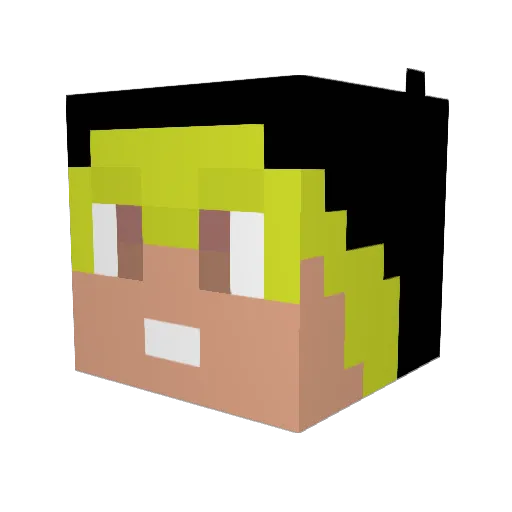 jordan28031 Minecraft avatar head, 3D render