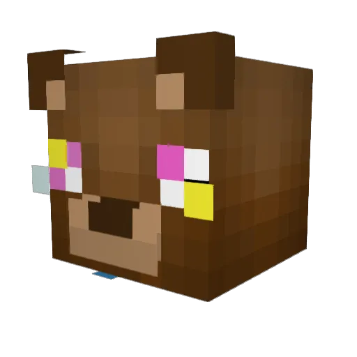 jordan4loko Minecraft avatar head, 3D render