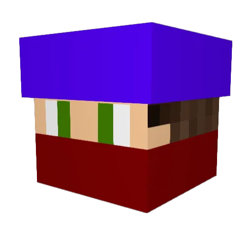 jordanman98 Minecraft avatar head, 3D render