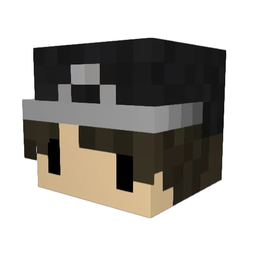 jordanrocks100 Minecraft avatar head, 3D render