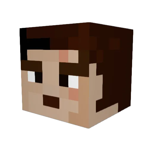 jordantbn Minecraft avatar head, 3D render