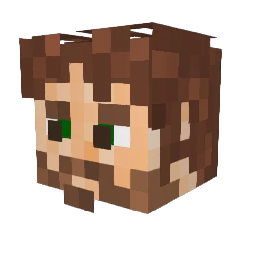 jordanx945 Minecraft avatar head, 3D render