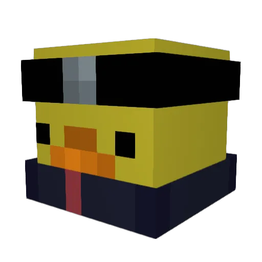 jordifullysik Minecraft avatar head, 3D render