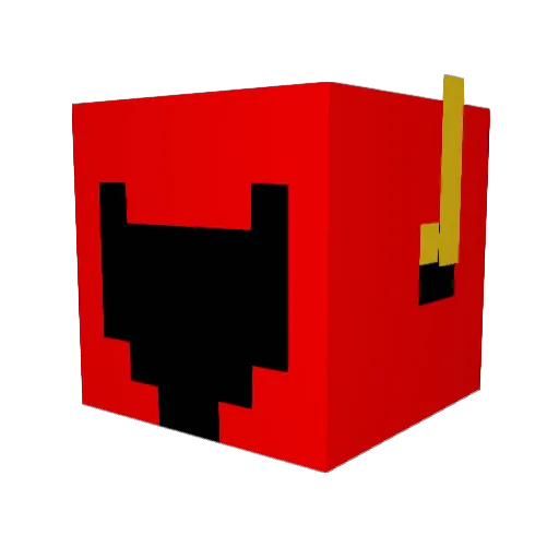 jordistar Minecraft avatar head, 3D render